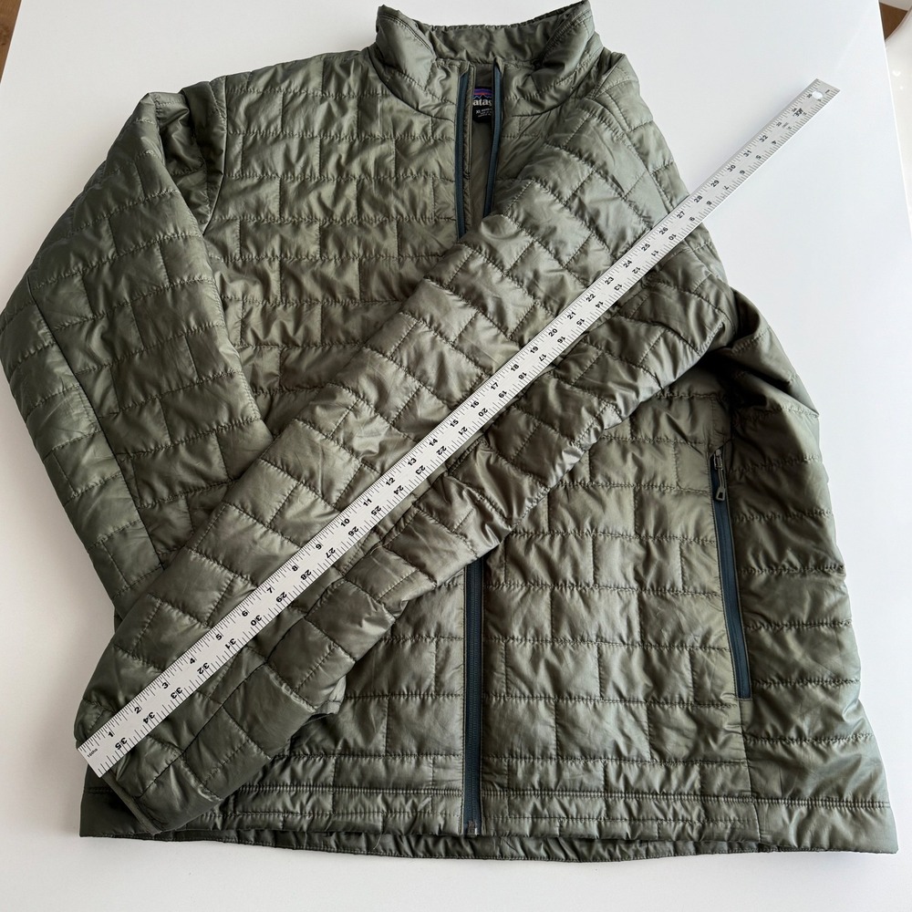 Patagonia Nano Puff Lightweight Full Zip Primaloft Industrial Green Jacket XL - Picture 10 of 13